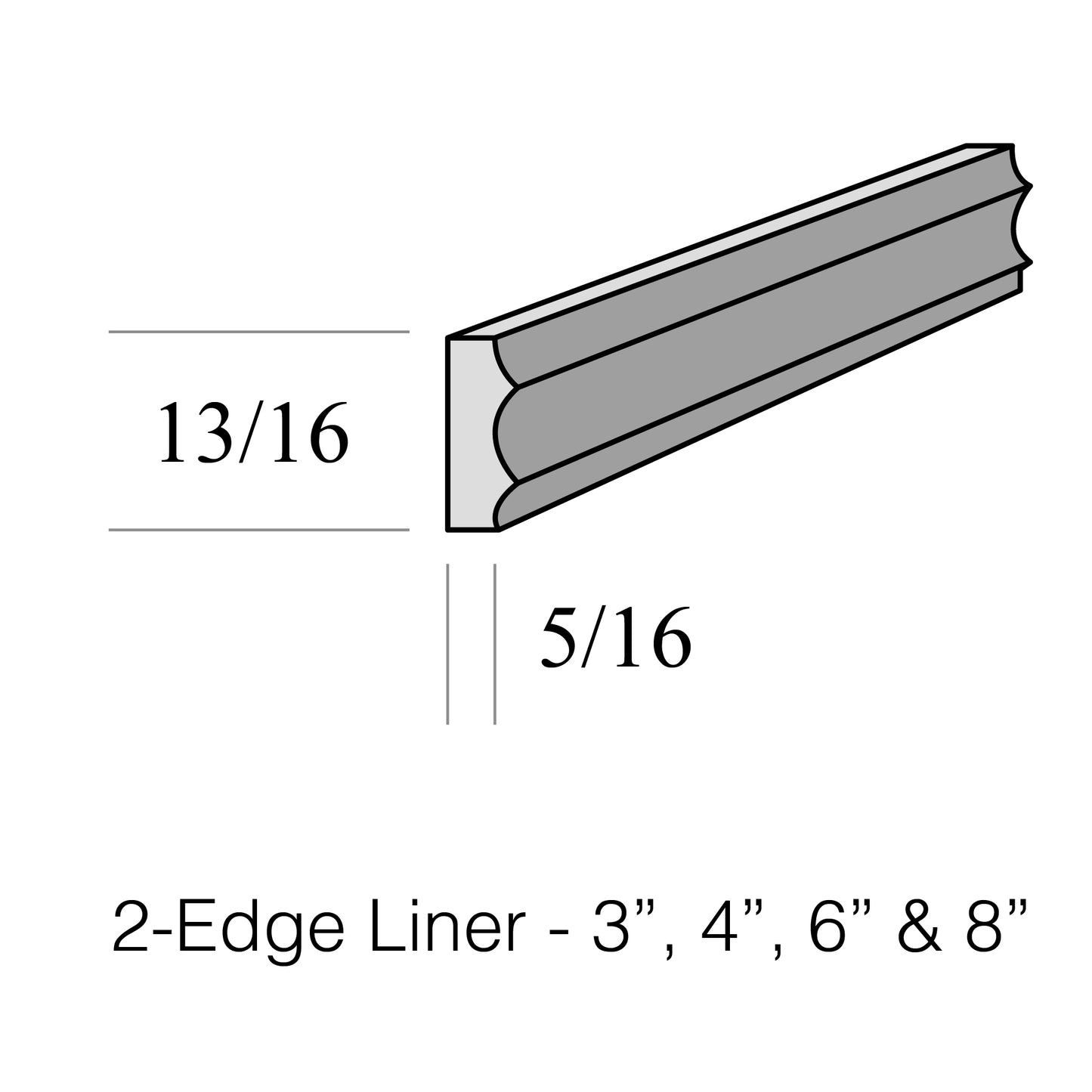 Two-Edge Liner 6"