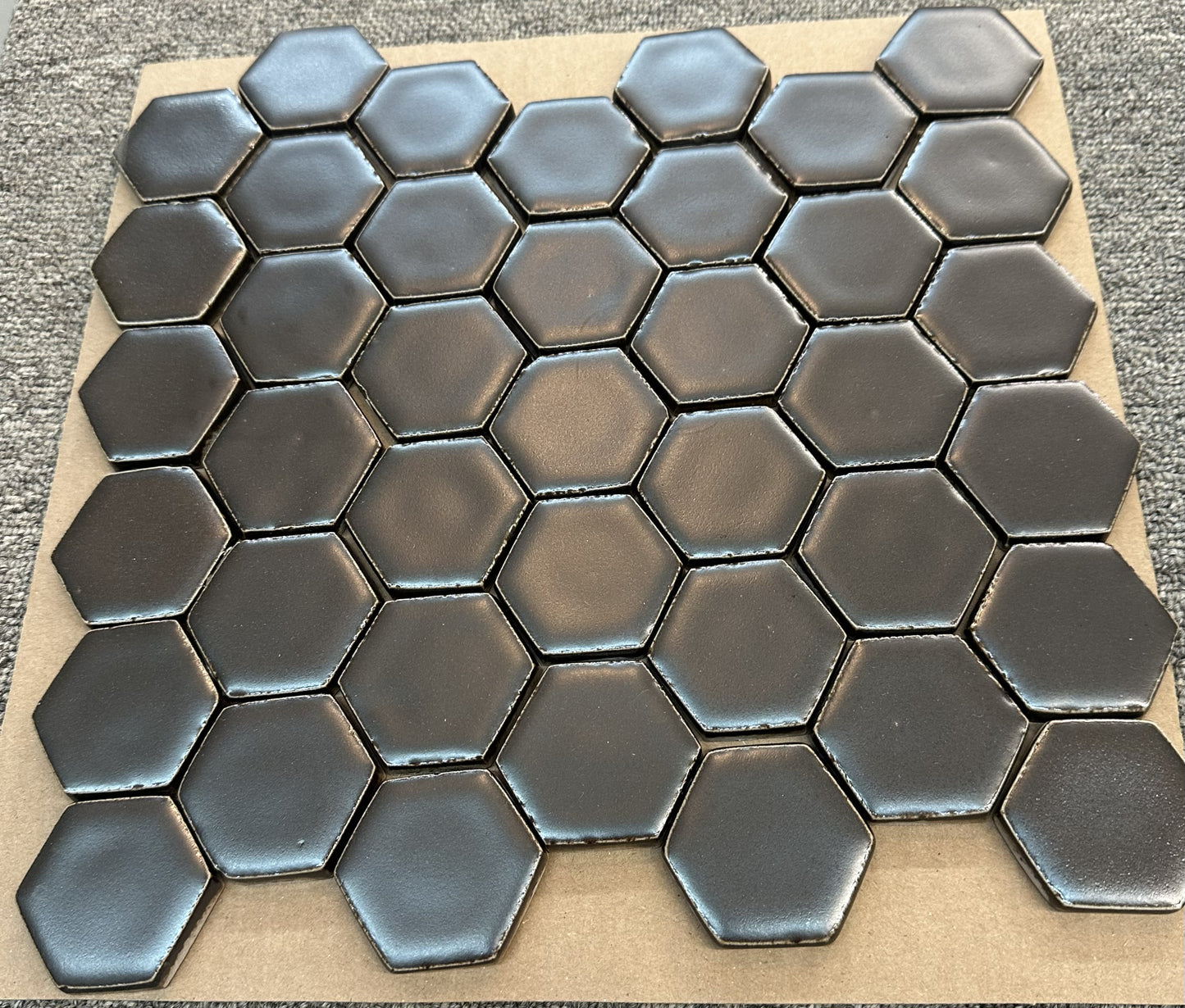 Charcoal 2” Hexagon