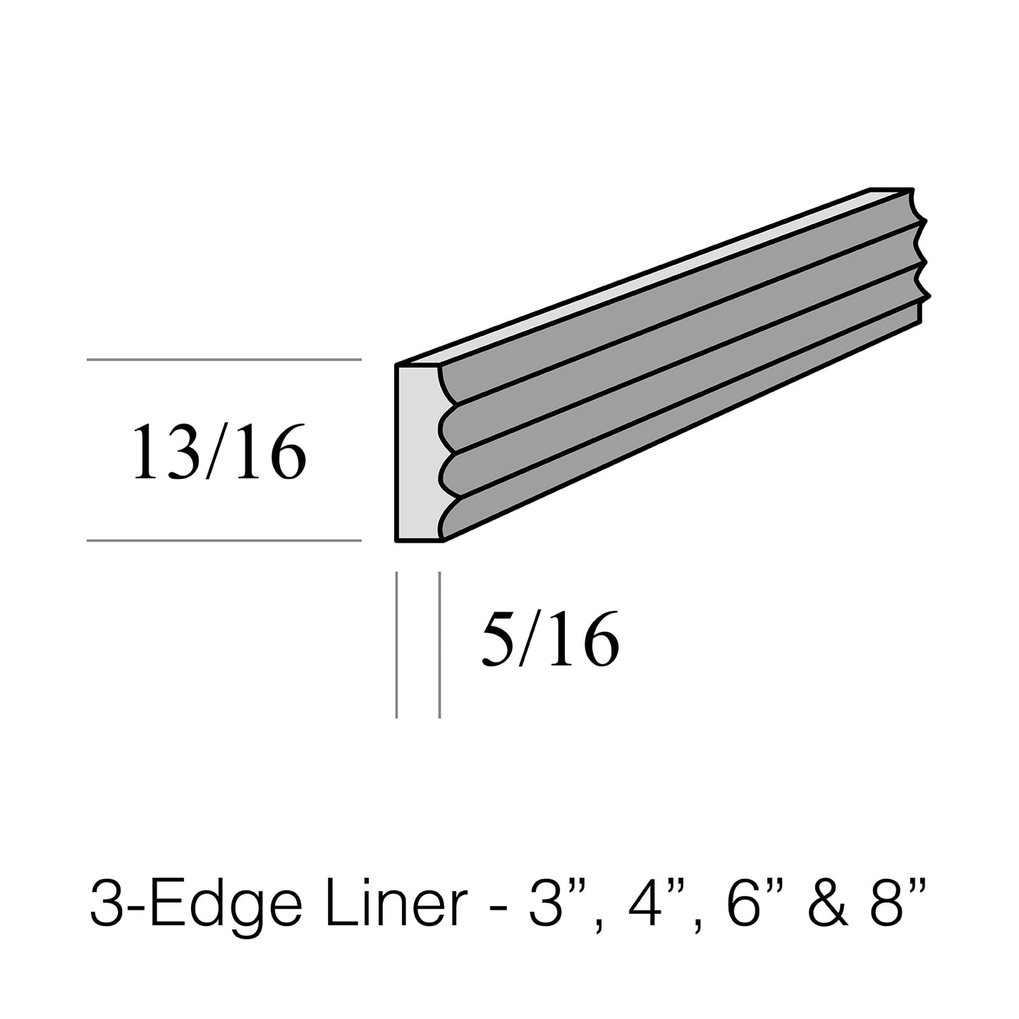 Three-Edge Liner 4"