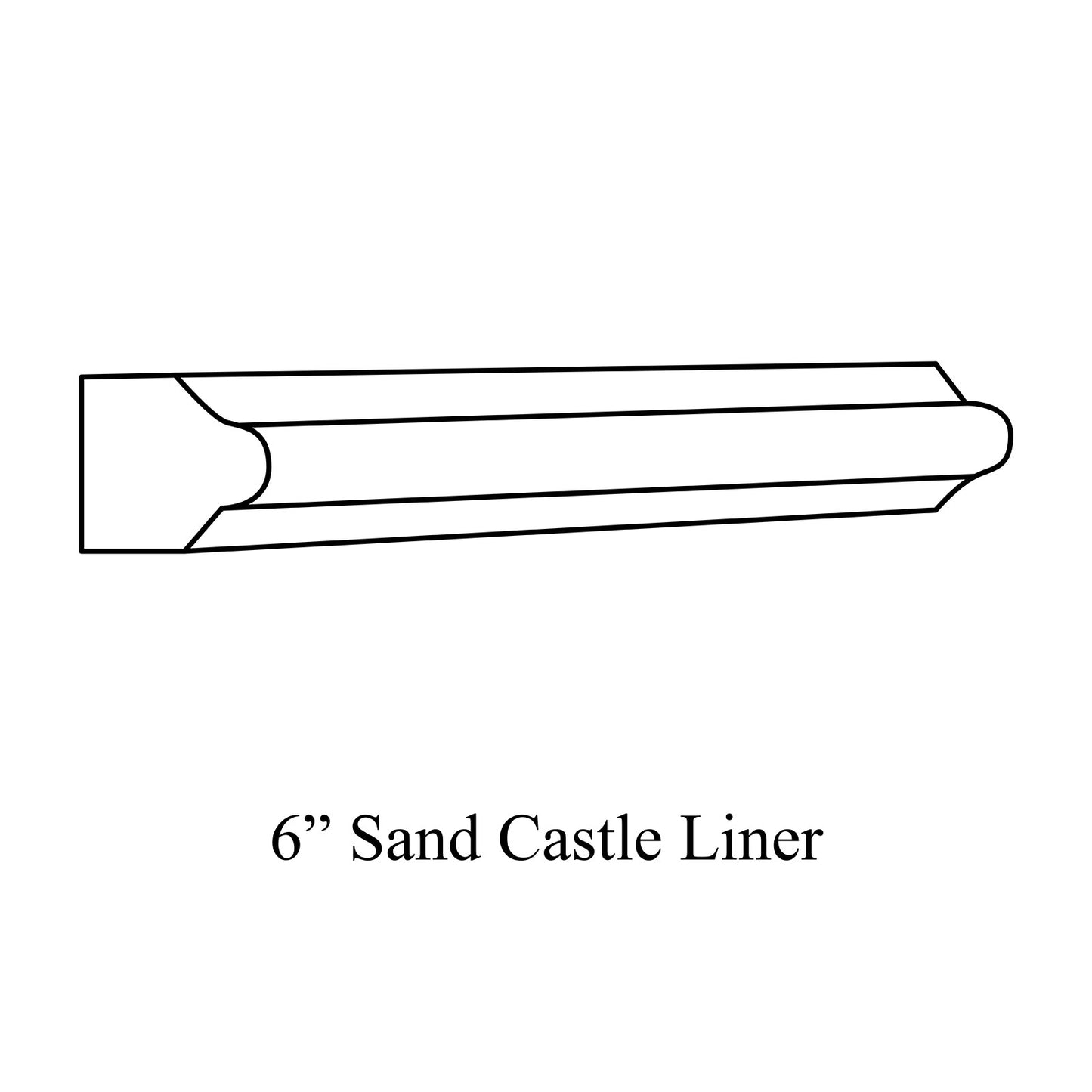 Sand Castle Liner 6"