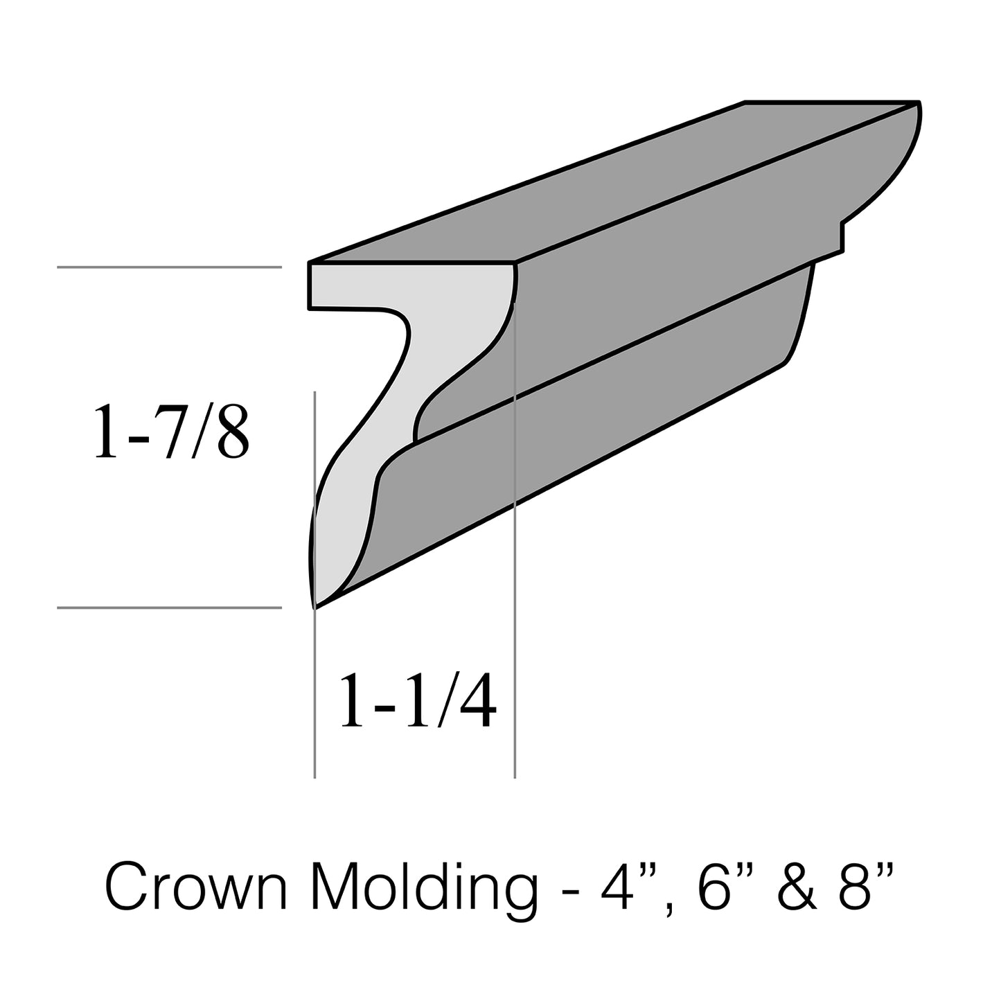 Crown Molding 8"